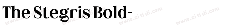 The Stegris Bold字体转换